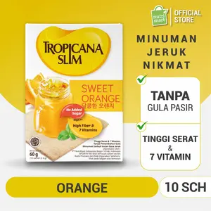 Tropicana Slim Sweet Jeju Orange 10 sachet - Minuman Jeruk Bebas Gula Pasir