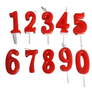 ￼Lilin angka ultah ulang tahun merah murah