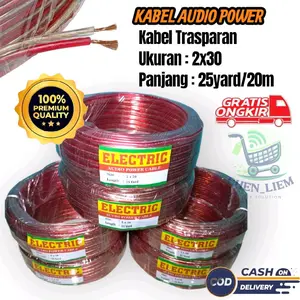 1roll Kabel serabut 2x30 25yard / kabel isi Serabut / audio power kabel