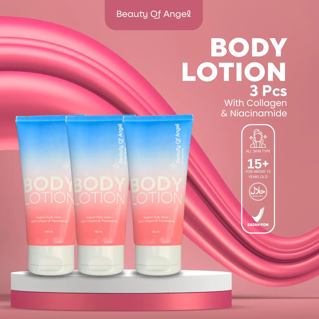 [PAKET HEMAT 3PCS BODY LOTION] Beauty Of Angel Body Lotion Collagen Cream Pemutih Mencerahkan Badan Kecantikan Aroma Bubble Gum Niacinamide BPOM Extract Memutihkan Tubuh Pencerah Hand Body Perawatan Tubuh Lotion Perawatan Tubuh Lotion Pemutih