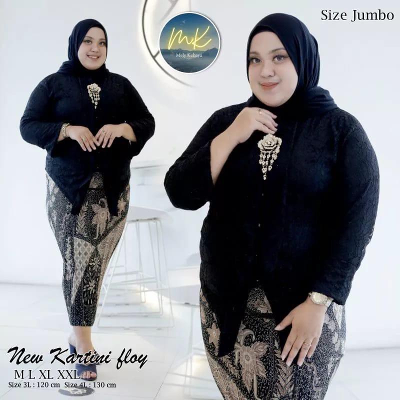 Product Introduction of Setelan Kebaya Jumbo Ld 130 Baju Kebaya kondangan Big Size Floy Brokat Lengan 7/8 10
