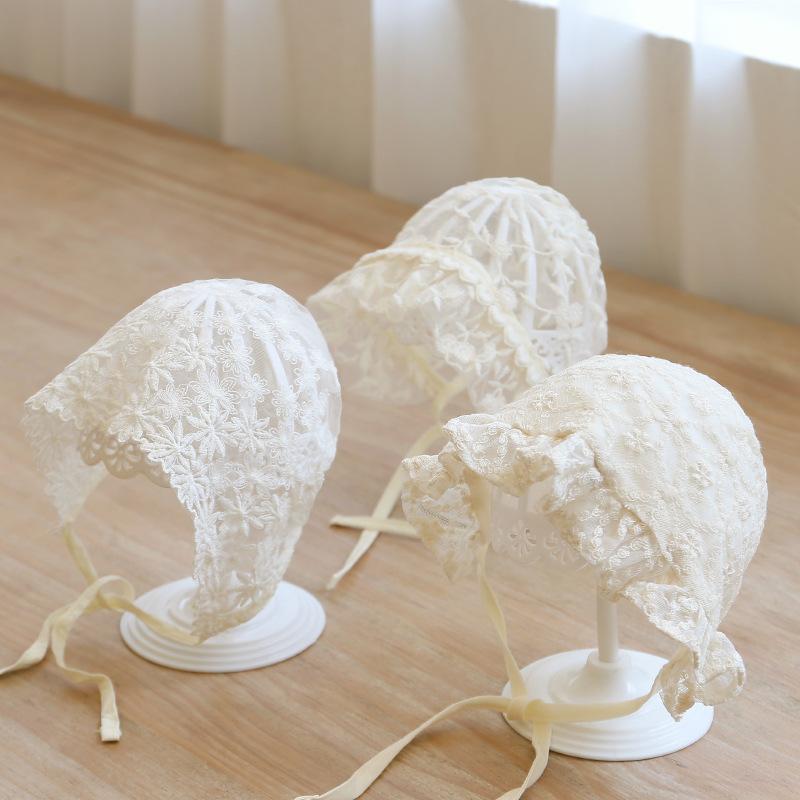 Mũ Ren Công Chúa Cho Bé Mũ Lưới Thoáng Khí Cho Bé Gái Mũ Lưỡi Trai Trẻ Em Màu Trơn Ngọt Ngào Thể Điều Chỉnh Cho Trẻ Sơ Sinh Mùa Xuân Và Mùa Hè