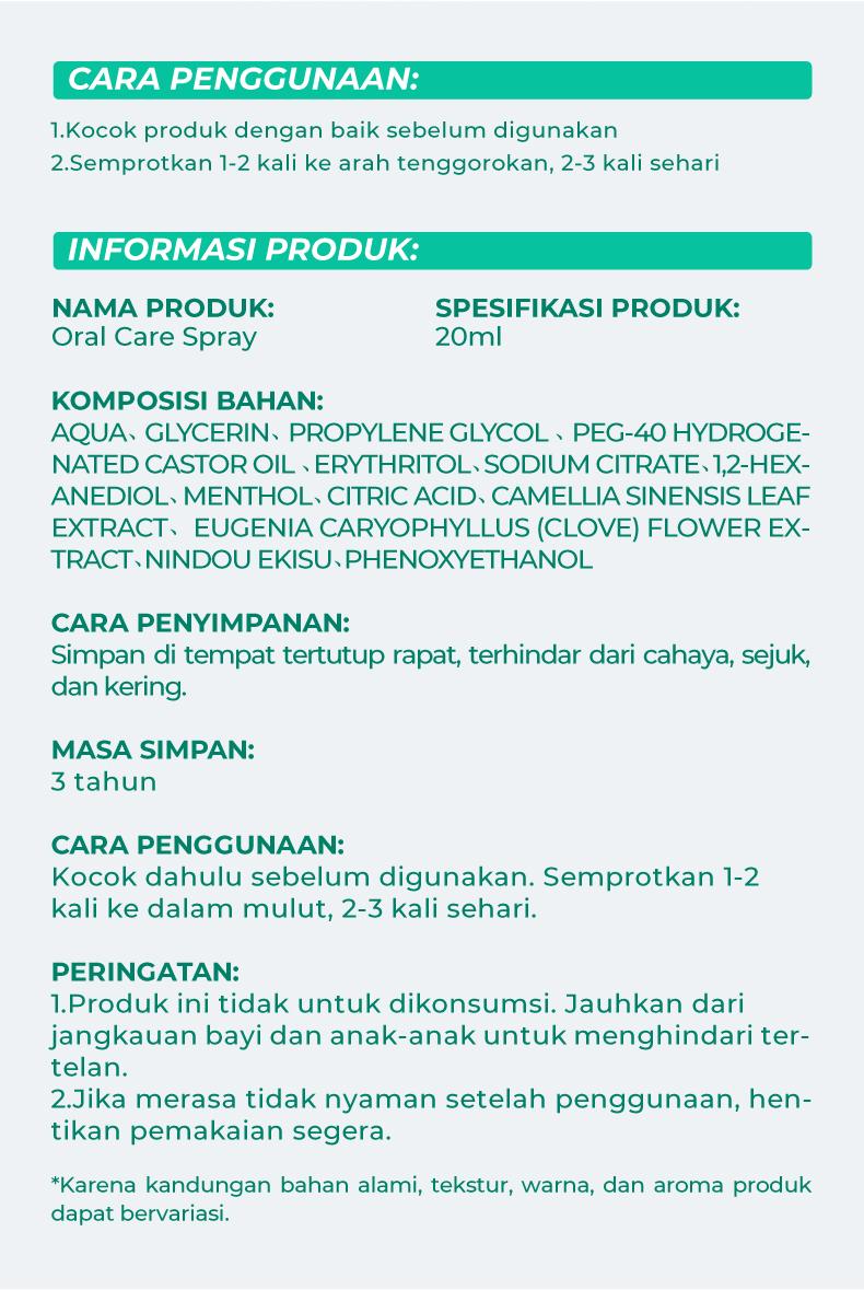 HaloseHat Gel Tenggorokan dengan Bunga Kacang & Daun Mentah - Menenangkan Keringan & Kramatan, Tidak Kental, 20g