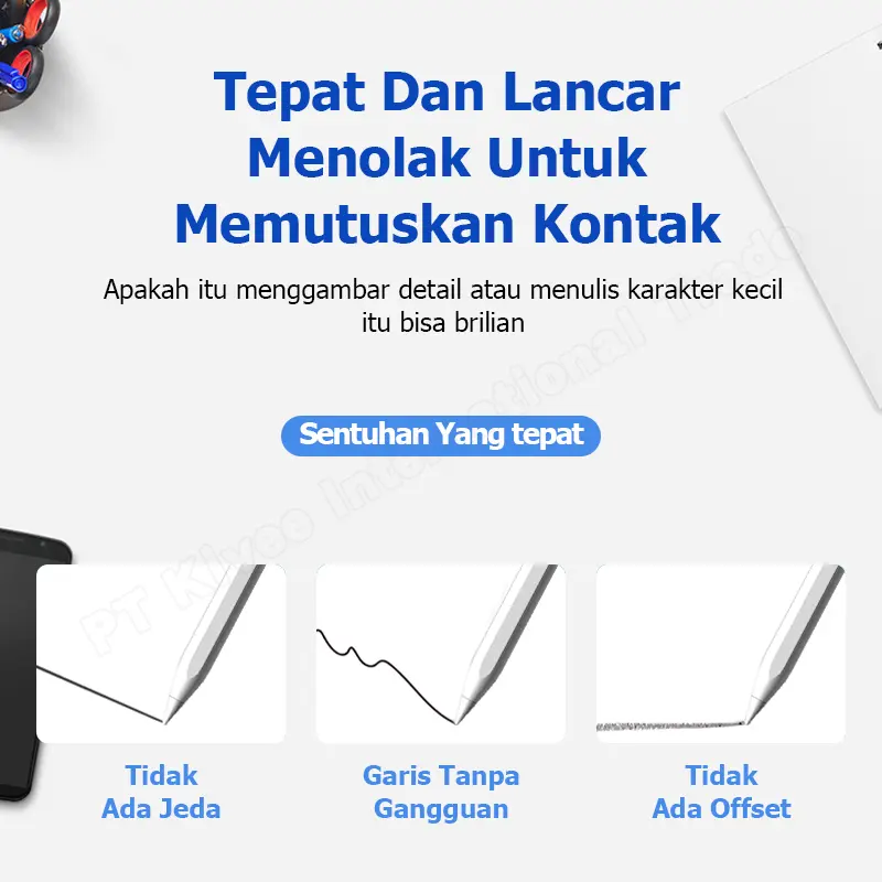 KIVEE Stylus Pen Universal Stylus Pen Universal Kapasitif Multifungsi Layar Sentuh Pena Pensil Gambar Stylus Aktif 7