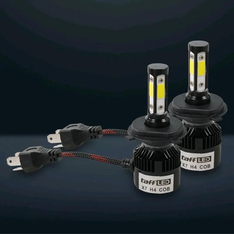 Lampu Depan Mobil Headlamp Foglamp H4 COB 72W Cool White 2PCS Car new box 4