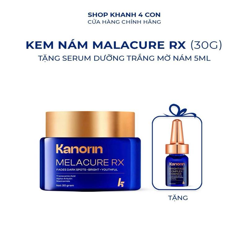 TẶNG SERUM 5ml Kem dưỡng trắng mờ nám đốm nâu MELACURE RX - Trọng lượng 30g - Chất kem lotion mỏng nhẹ.