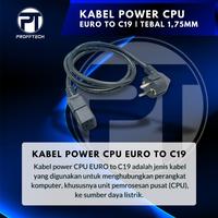 Gambar Proff Tech Kabel Power CPU EURO to C19 3M Ketebalan 1.75mm Original Profftech untuk PDU UPS Komputer Pc - 1,5m dari ProffTech Indonesia Kota Administrasi Jakarta Pusat 5 Tokopedia
