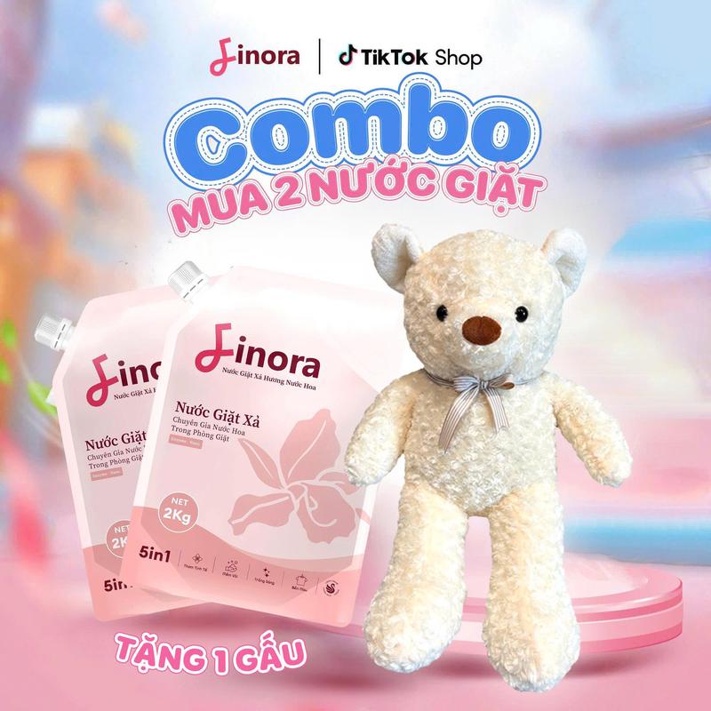 Deal Sốc- Mua Là Có Quà Combo 2 túi nước giặt tặng 1 gấu Teddy- Mùi hương Rosé Mystique sang trọng - Chuyên Gia Nước Hoa Trong Phòng Giặt -“ Quà Tặng Không Cần Hiển Thị Trong Giỏ- Mua Là Có Quà “