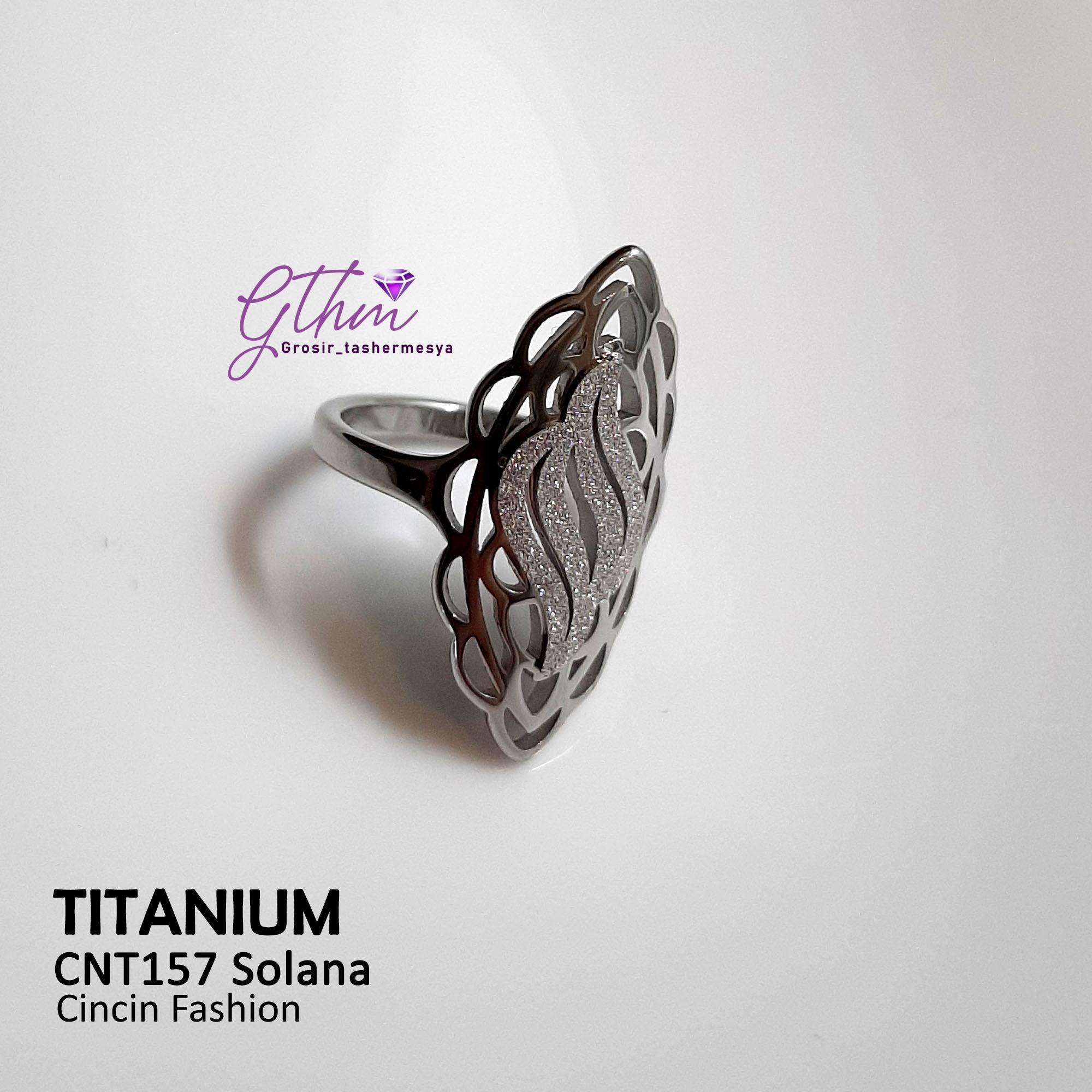 Cincin Ori Titanium Ukir Etnic Model Elegan Keren Kesan Mewah Cocok dipakai pesta kondangan Awet Anti Karat cnt157 Rings