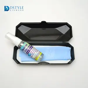 Paket Lengkap Kotak Lap dan Cairan Pembersih Kacamata untuk Perawatan Kacamata - Glasses Plastik