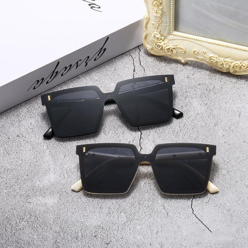 Product Introduction of Square Sunglasses Eyeglasses Anti Blue Light UV Protection Glasses, Shades For Men Women, Fashion Black Glasses Dark Glasses 29