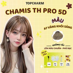 Nhuộm tóc Màu Xám Khói A7 Chamis TH Pro Kem Nhuộm Tóc 5D Màu Thời Trang Không Cần Tẩy Dưỡng Tóc Nữ Chuẩn Salon Găng Tay Oxy