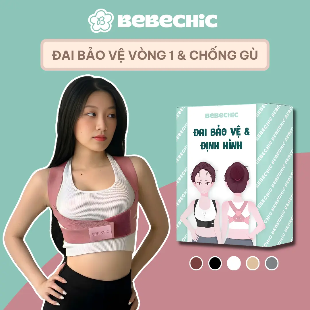 Đai Bảo Vệ Vòng Một BEBECHIC Cải Thiện Vóc Dáng, Hỗ Trợ Định Hình Tư Thế Lưng
