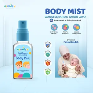 (Glowby) Body Mist Smoothie Bubble Gum untuk Bayi dan Anak  30 ml