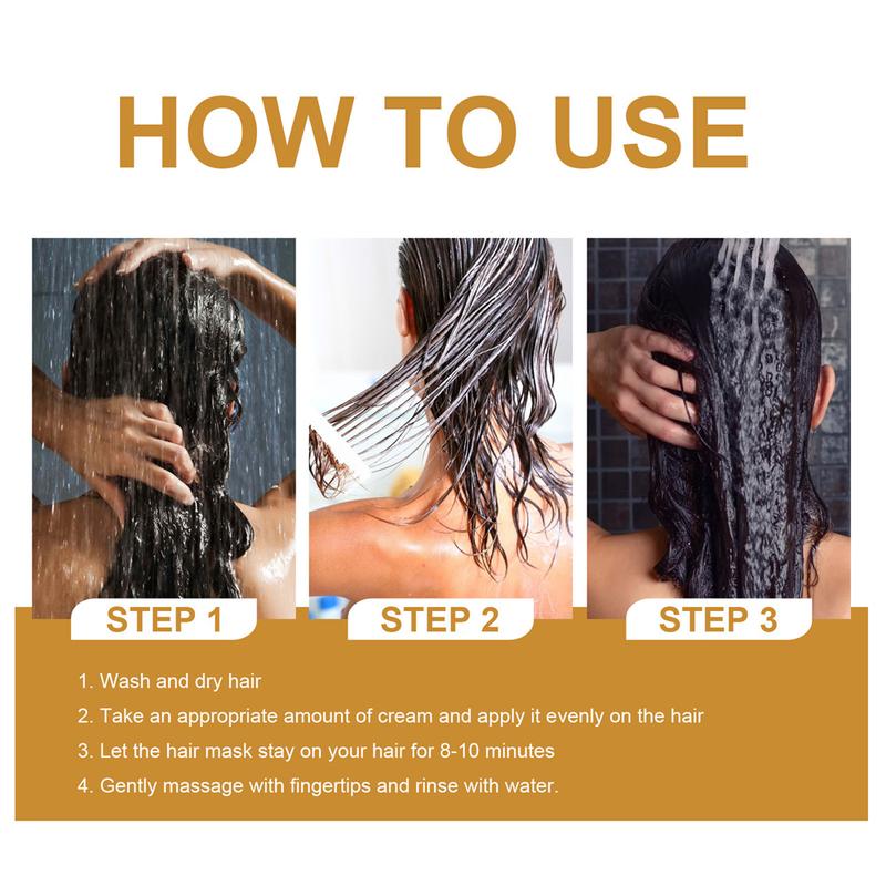 Product Introduction of 50g Collagen Hair Mask Repair Dry & Frizzy Hair Deep Moisturising & Smoothing Hair Treatment Hair Mask 21