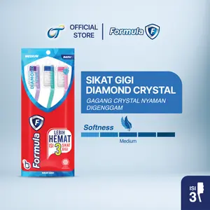 Formula Sikat Gigi Diamond Crystal Pack (3 Pcs)