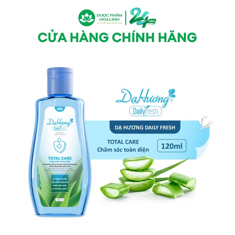 Dung dịch vệ sinh Dạ hương Daily Fresh Total Care - Giúp CHĂM SÓC TOÀN DIỆN 120ml