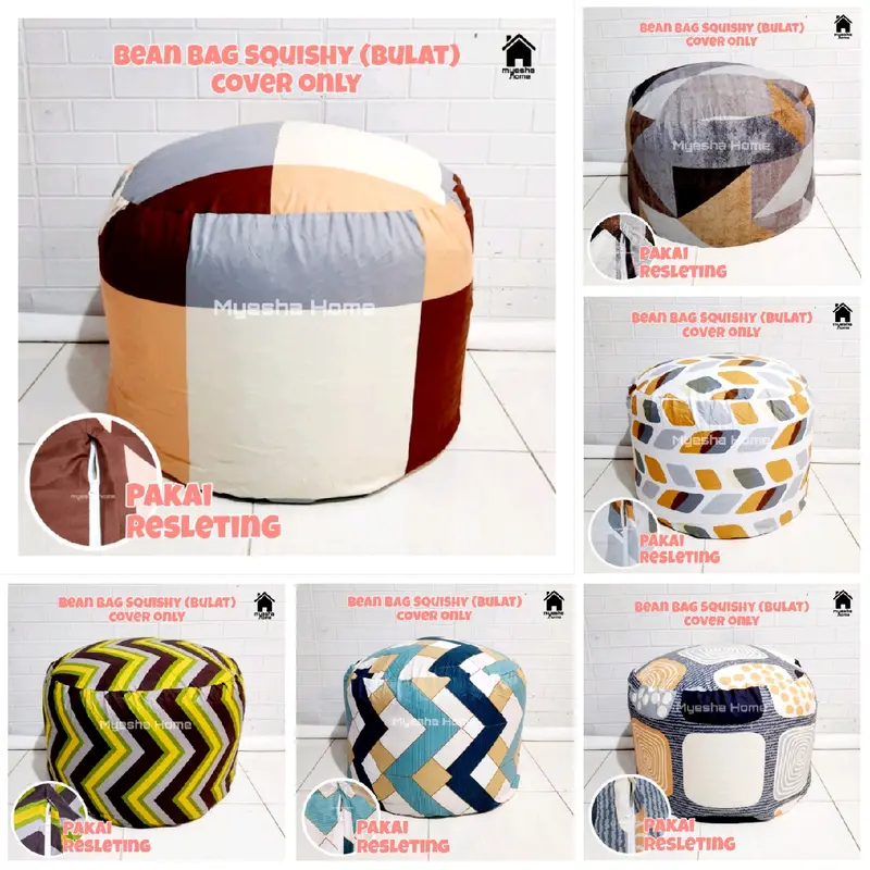 MYESHA HOME - Cover Sofa Bean Bag Squishy / Sarung Sofa Bean Bag Bulat (TANPA ISI) 4
