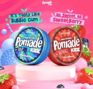 Bellagio Pomade Hair Styling Kidz 40 Gram  Belagio Kids Anak Anak  Minyak Rambut Anak Anak Water Based Bukan Master Kids Argan Hitam Extract Mousse Melembutkan