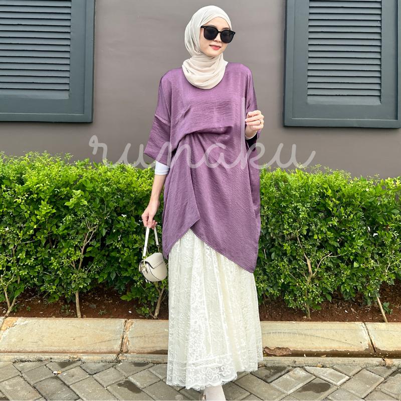 SILMI KAFTAN - KAFTAN PREMIUM WANITA - TUNIK KAFTAN - KAFTAN HITAM - KAFTAN PUTIH -TUNIK LEBARAN - OUTFIT LEBARAN 2025 - BAJU LEBARAN 2025 6