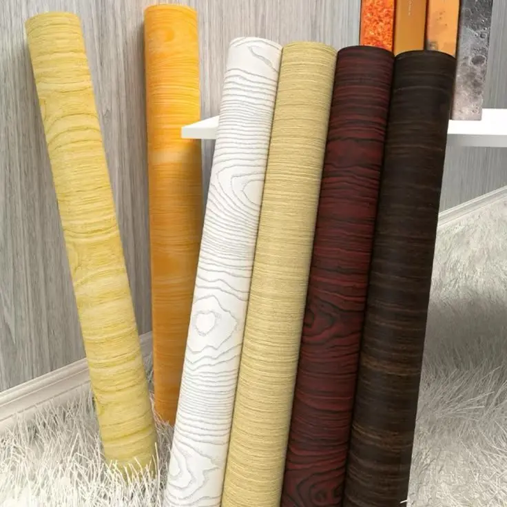 Wallpaper Sticker Motif Kayu Serbaguna Untuk Meja Lemari Dapur Anti Air ukuran 1 meter x 45 cm