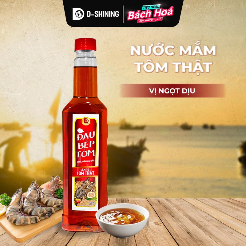 Nước Mắm Tôm Thật 10° Đạm Đầu Bếp Tôm 500ml – Dòng Ngon An Toàn Chuẩn Vị Gia Đình