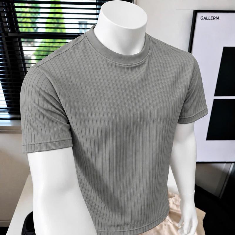 Áo Thun Body Nam Vải Thun Gân Thiết Kế Độc Đáo Phong Cách Hiện Đại Cho Nam Giới