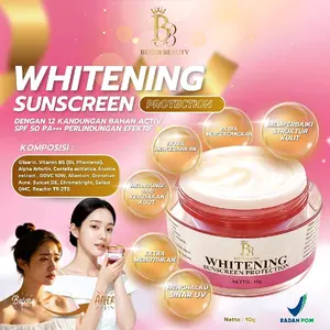 WHITENING SUNSCREEN BEBEB BEAUTY ALL IN ONE SUSAH PUTIH ANTI KOMEDO FLEK JERAWAT