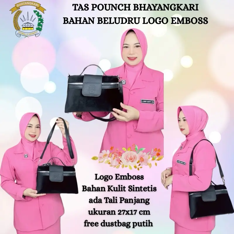 Tas pounch beludur logo bhayangkari 0