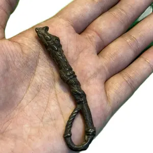 Miniatur Cemeti Kuningan Naga Kuno Desain Detail Miring Rapih Sesuai Gambar Asli 100 Persen Garansi COD Amanah