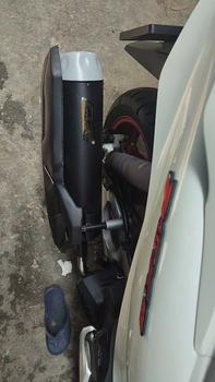 Product Review of knalpot standar racing copy tzm matic original OTRACK exhaust fullsistem beat scoppy nmax aerox pcx from A**I p**o 1