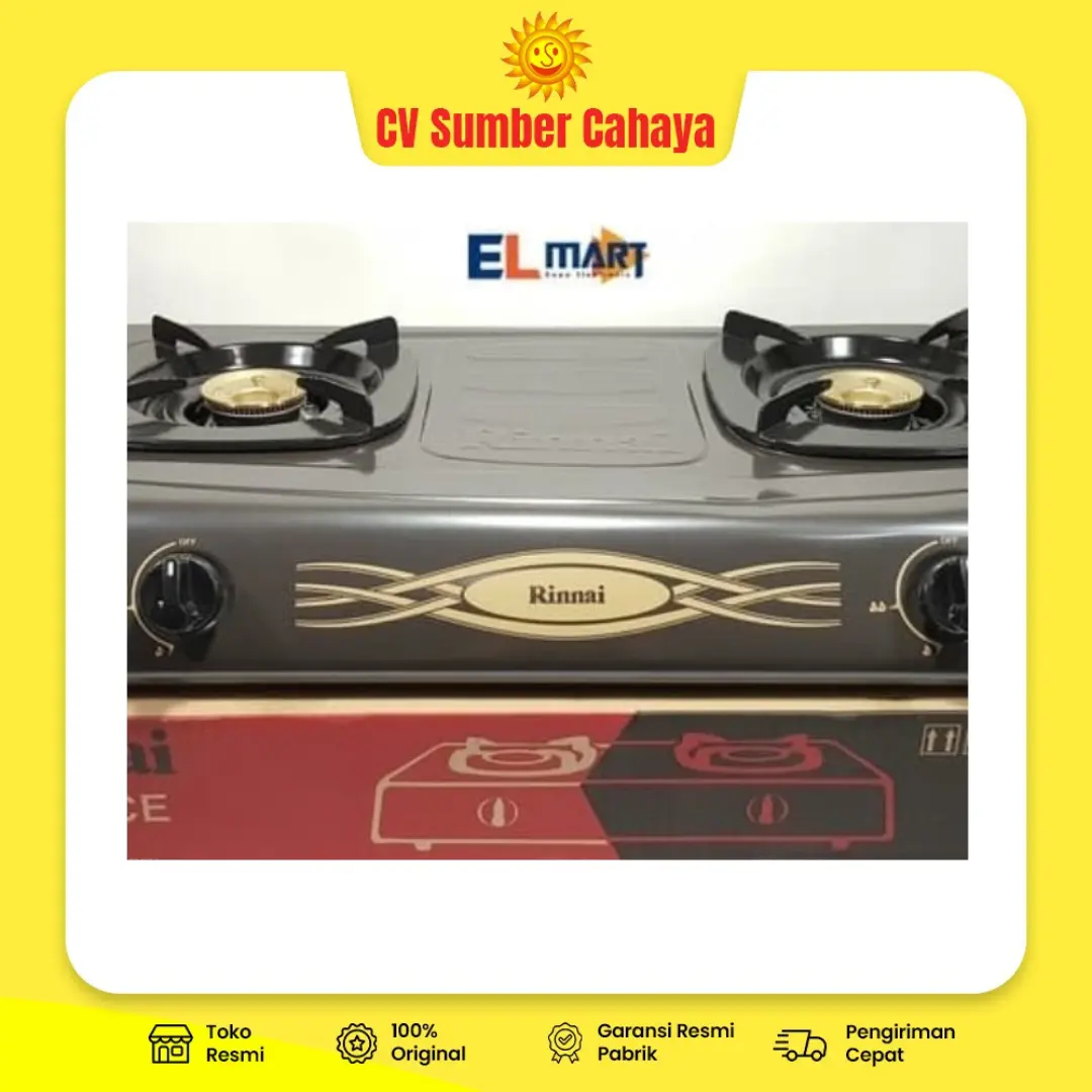 Kompor Gas Rinnai 2 Tungku KG RI-522CE PROMO MURAH GARANSI