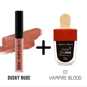 Implora Paket ombre lipcream01 DuskyNude+Liptin01 Vampire Blood