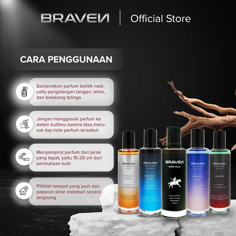 【SPESIAL NEW】Braven Collection EDP Series 100ml - Parfum Pria Terbaru Tahan Lama Perfume Wangi 6
