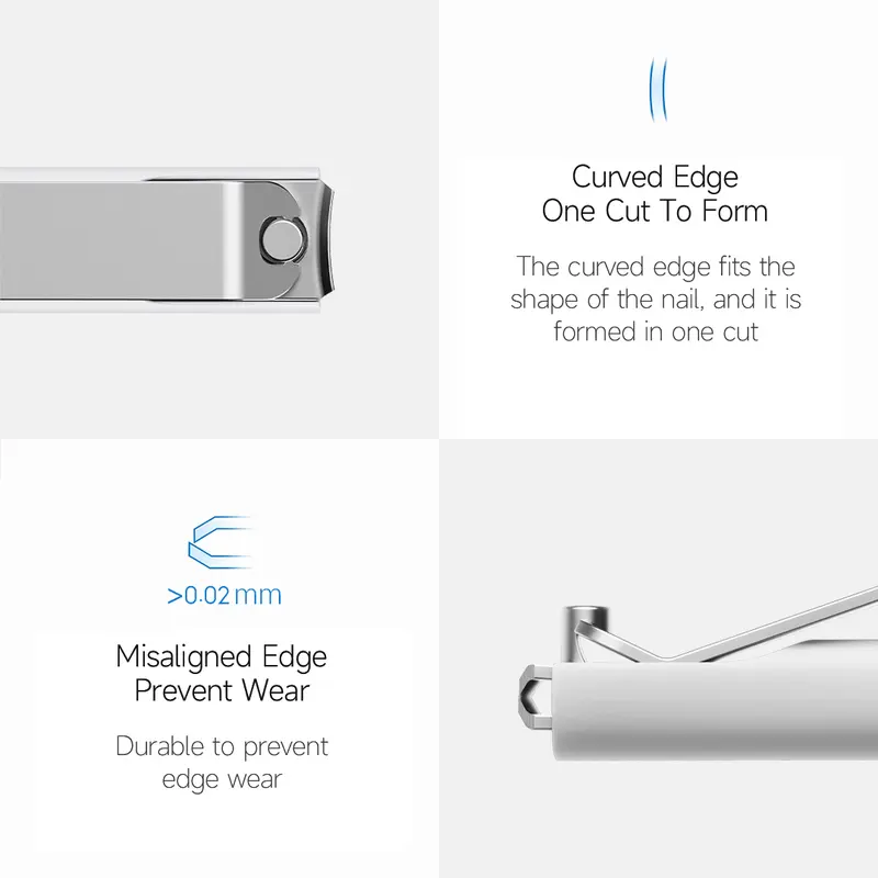 Mijia Potong Kuku Anti Cipratan Baja tahan karat berkualitas tinggi Nail Clipper,Original 7