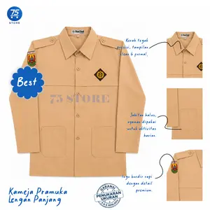SERAGAM - Baju Pramuka Saku Bawah Putri Panjang