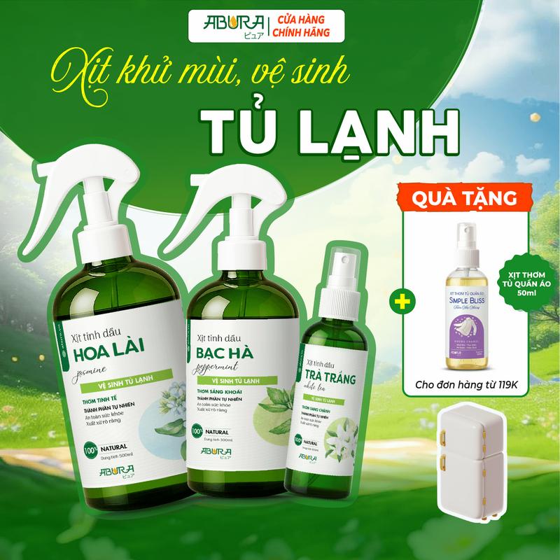 Chai Dung Dịch Vệ Sinh Khử Khuẩn Tủ Lạnh ABURA Nước Xịt Thơm Khử Mùi Hôi Giúp Tủ Lạnh Sạch Sẽ Làm Sạch tẩy rửa đa năng