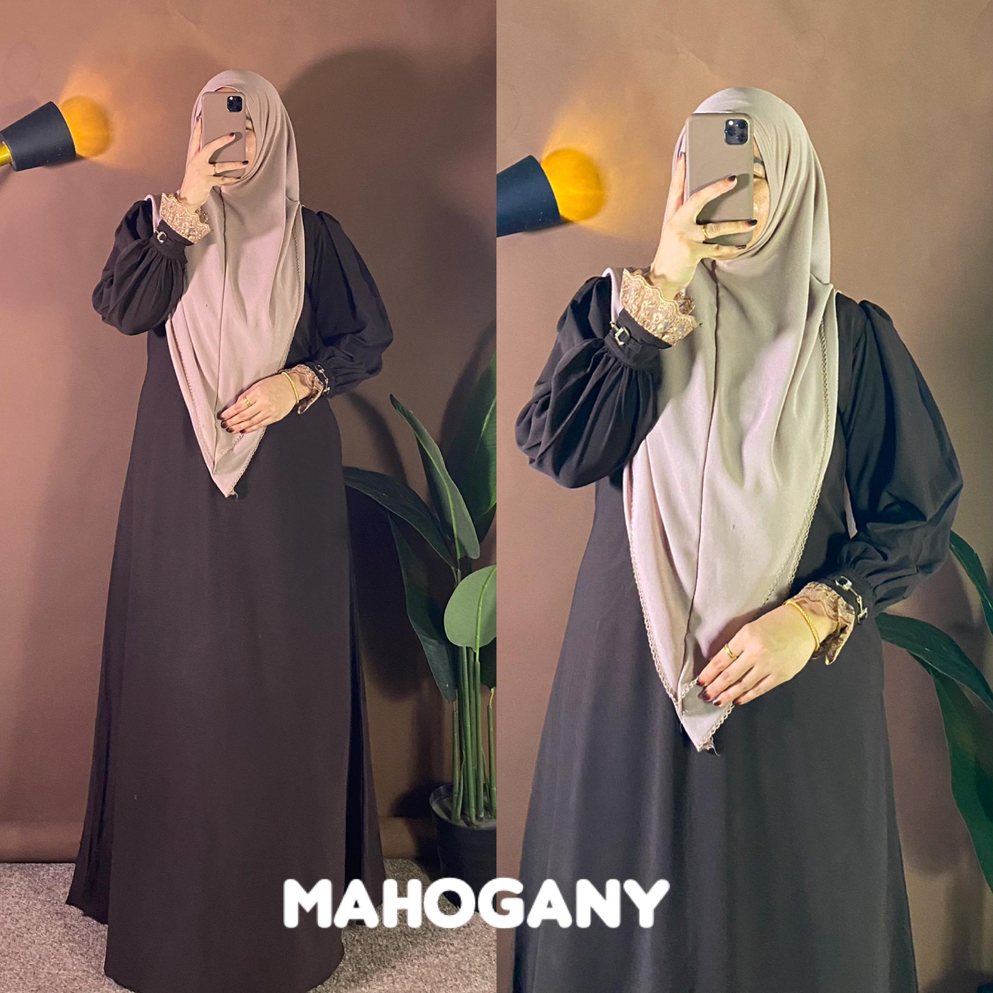 One set Maryam. one set bahan sabrina anti uv. gamis renda. gamis set kerudung. gamis model terbaru. gamis syar'i set hijab. gamis kekinian
