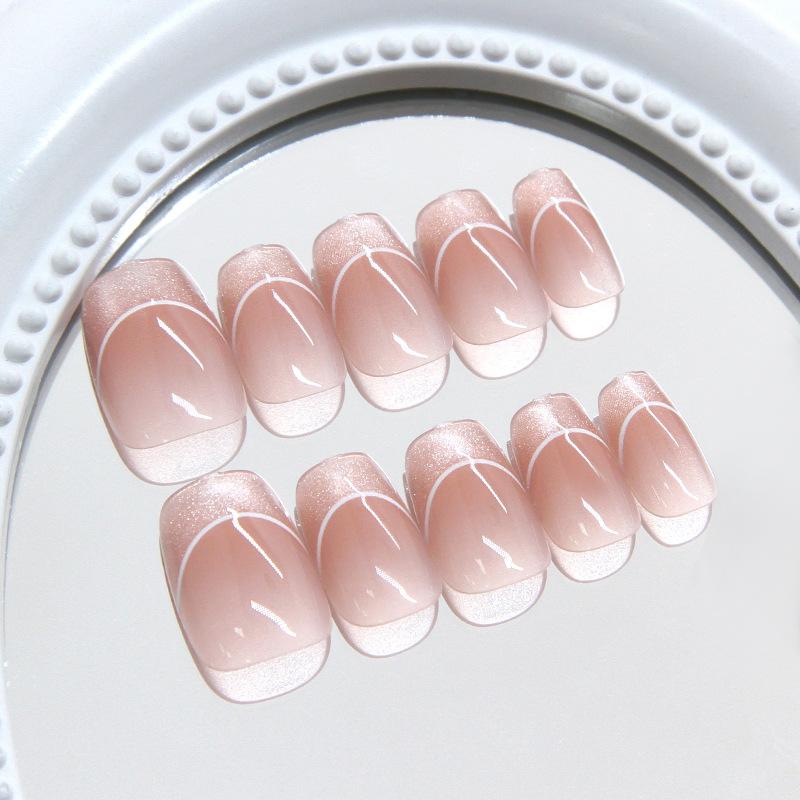 AdoraNails - [Koleksi Cat Eye 30 pcs] [NO BOX GRATIS LEM JELLY] Kuku Palsu / Kuku Palsu Cat Eye / Nail Art Daily Elegan Model Baru 30 pcs dan Lem Jelly untuk Wisuda Wedding Acara Cat Tangan Polish Tempel 6