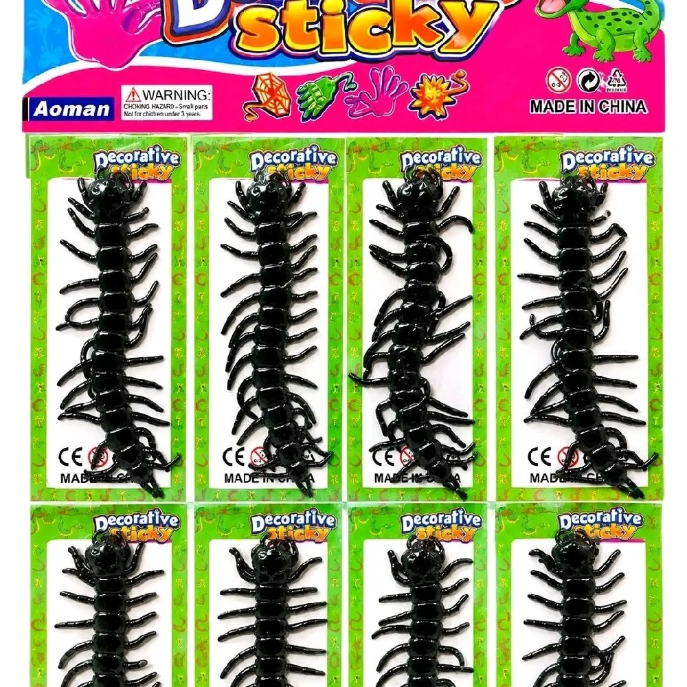 Aoman Dekoratif Sticky - Hewan Serangga Hitam untuk Dekorasi Rumah dan Kreativitas Anak-anak