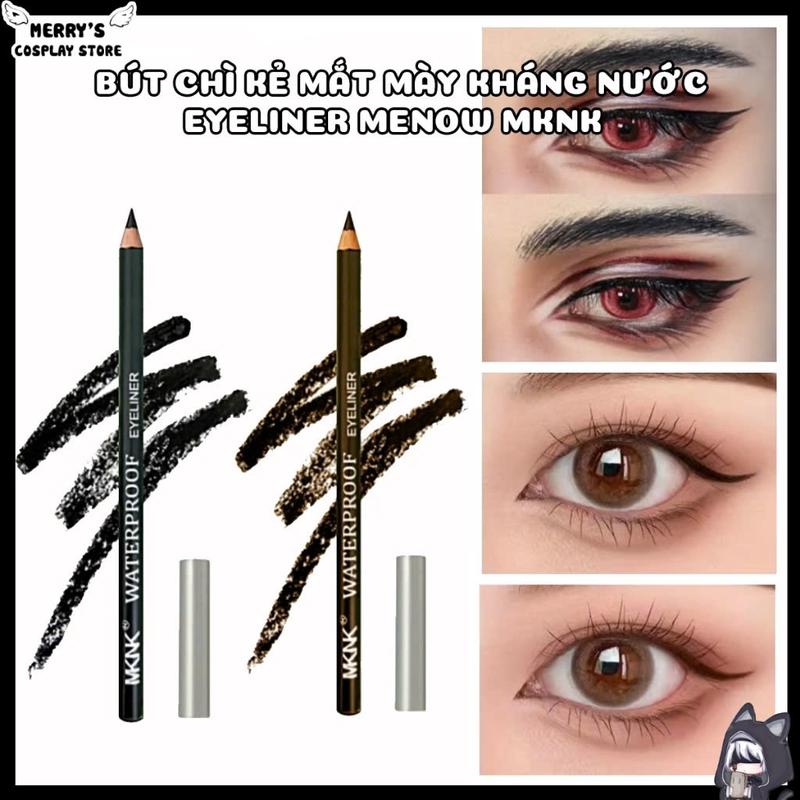 Bút Chì Kẻ Mắt Eyeliner Dạng Chì Gọt Màu Đen Mềm Không Gây Đau Hỗ Trợ Trang Điểm Makeup
