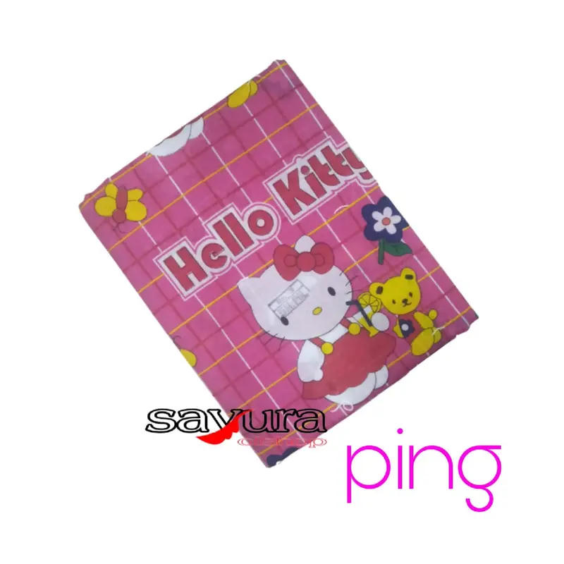 (120x200) URUNG KASUR KAPUK KATUN/KULIT KASUR KAPUK HELLO KITTY 2