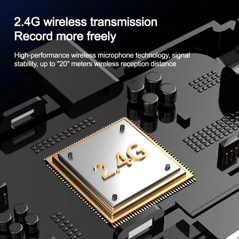 Product Introduction of ⚡COD sent out within 24 hours High quality 3 In 1 Plug play Wireless Lavalier Microphone,Intelligent Noise-Reducing No delay Mic For iOS Type-C 3.5mm Jack Compatible with multiple devices 16