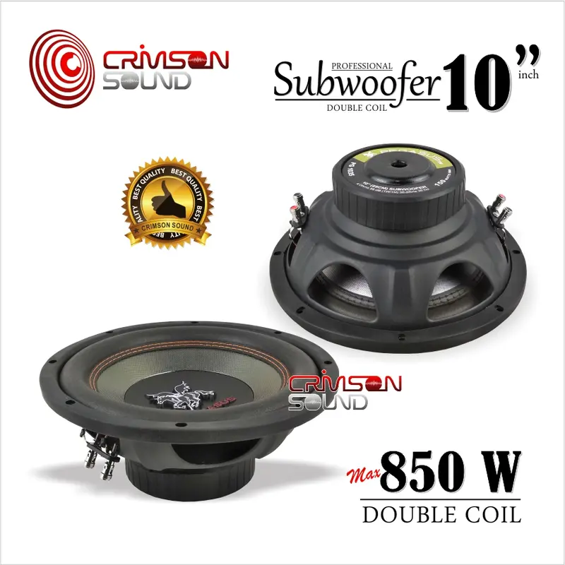 SPEAKER SUBWOOFER 10 INCH PEGASUS PG - 1035 Coil 0