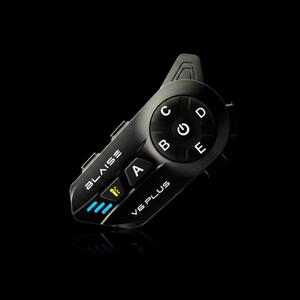 [Blaise] V6 Plus 技適マークバイクヘルメット専用 Bluetoothインカムヘッドセット 音楽共有対応 防水仕様 Type-C 急速充電 1000mAh 大容量バッテリー搭載 インターフォン
