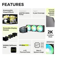 Gambar CPU COOLER TRYX PANORAMA SE ARGB 360 with 6.5inch AMOLED Curved Screen - 360mm AIO Liquid Cooler dari Techno Computer Bali Kota Denpasar 2 Tokopedia