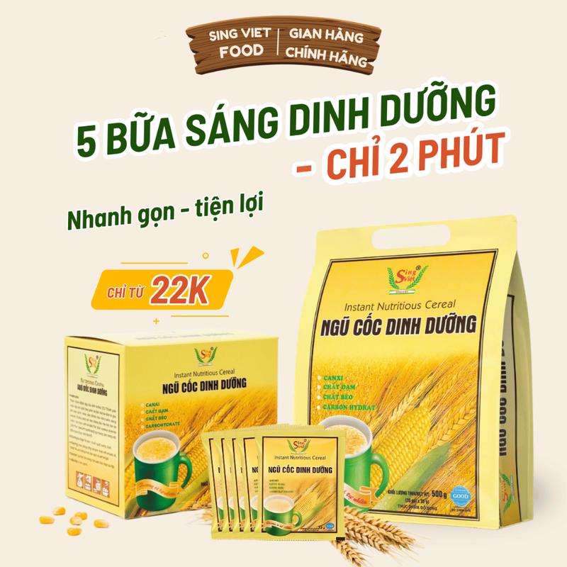 Ngũ Cốc Dinh Dưỡng Sing Việt Giầu Vitamin Chất Sơ Cho Người Kén Ăn Hỗ Trợ Tăng…