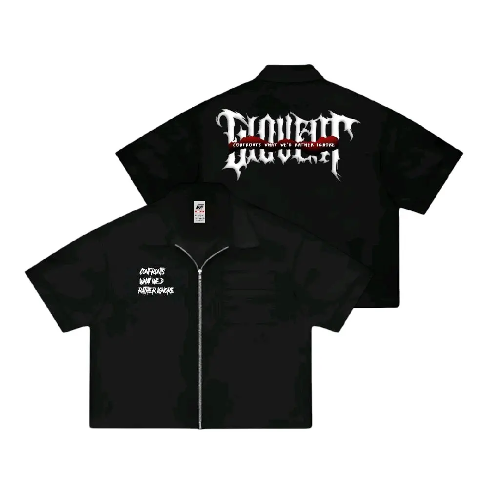 Giovent Kameja kerja casual workshirt "metalicaIgnore"