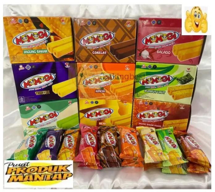 MOMOGI Rasa Chokkeju Jagung Bakar Tutti Cocopandan 500 isi 20 - Momogi 1000 isi 10