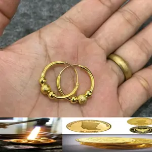 Anting terbaru berbahan koin asli anti luntur Earrings